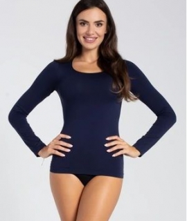 Bezšvová košeľa s dlhým rukávom, tmavomodrá, Gatta, veľ. XL.jpg